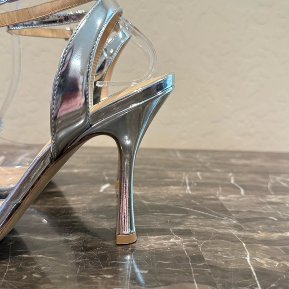 NEW Nalebe Dimante Metallic Cinderella Pumps - Picture 6 of 14